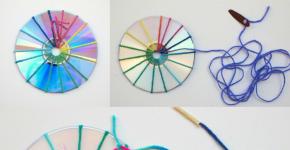 Crafts from CDs for the New Year: making decorations from old CDs