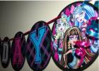 Sveikiname Monster High stiliumi - atvirukas voke ir dovanų maišelis Merginos gimtadienis Monster High stiliaus